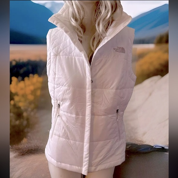 THE NORTHFACE Vest EUC White Synthetic Fill Size Small - Picture 4 of 7